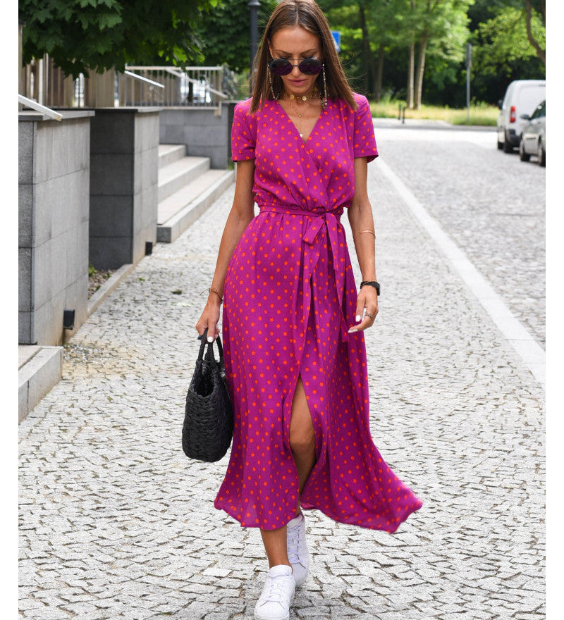 Medbh - Midi Dress with Floral Design