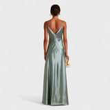 Anaïs - Satin Sweetheart Slit Gown