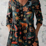 Sorcha | V-Neck Long Blouse