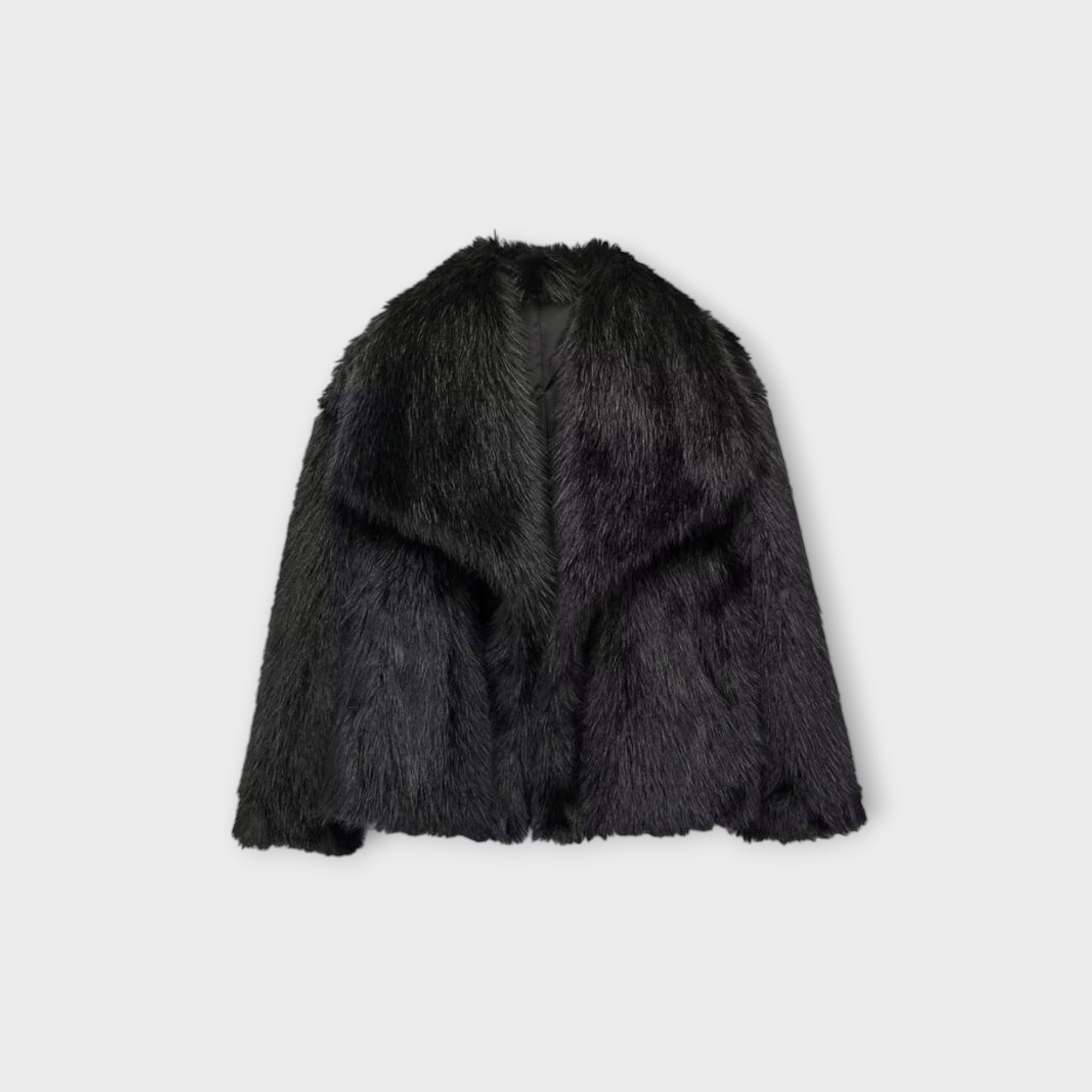 Juliette - Faux Fur Wide-Collar Coat
