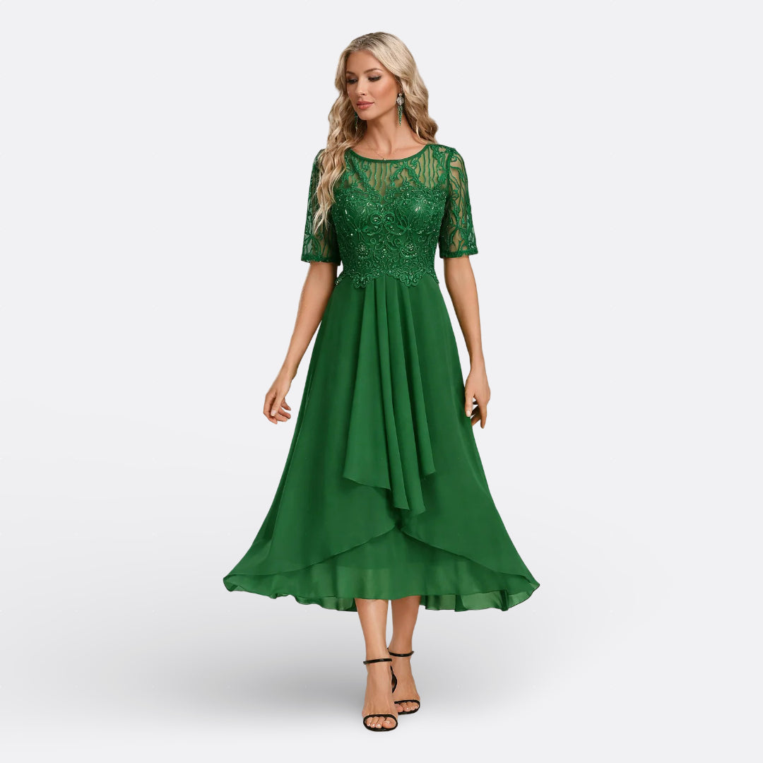 Rita - Elegant Blue Gown