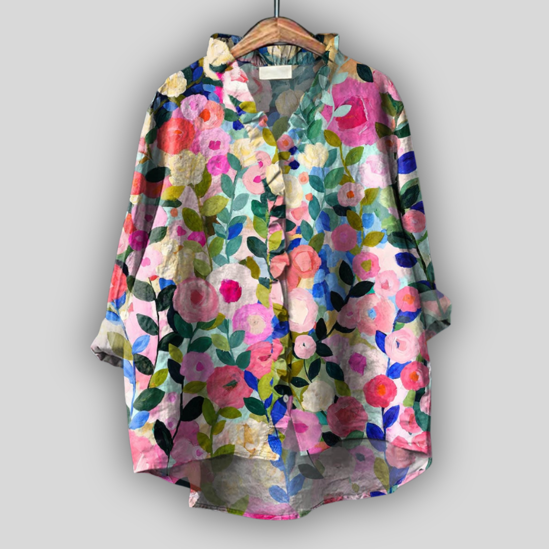 Brighid - Printed Floral Tunic