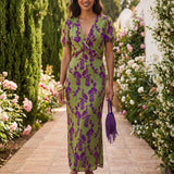 Brighid - Botanical Print Dress