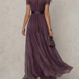 Fionnuala - Long Dress in Opulent Fabric