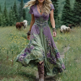 Doirinn - Elegant Floral Maxi Dress