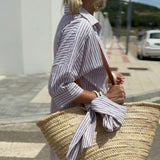 Muireann - Chic Striped Blouse