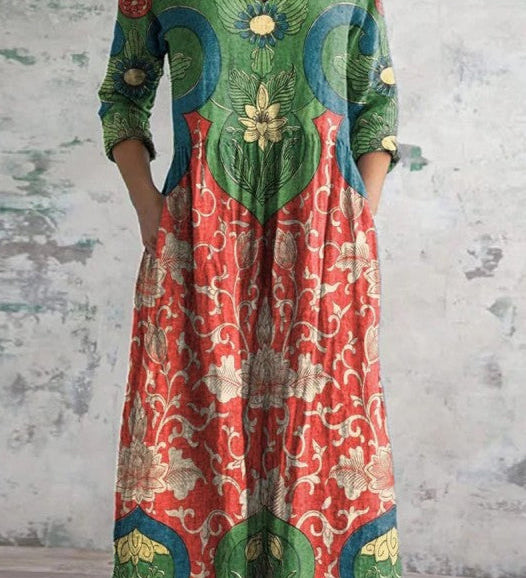 Imelda - Elegant Floral Maxi Dress