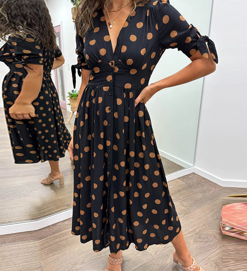 Tara - Chic Polka Dot Dress