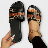 Éilis - Sandals with Leopard Print
