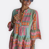 Meadhbh - Boho Chic Ruffled Dress