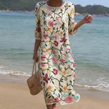 Fedelm | Floral Embroidery Dress