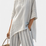 Aobhnait - Asymmetrical Blouse Ensemble