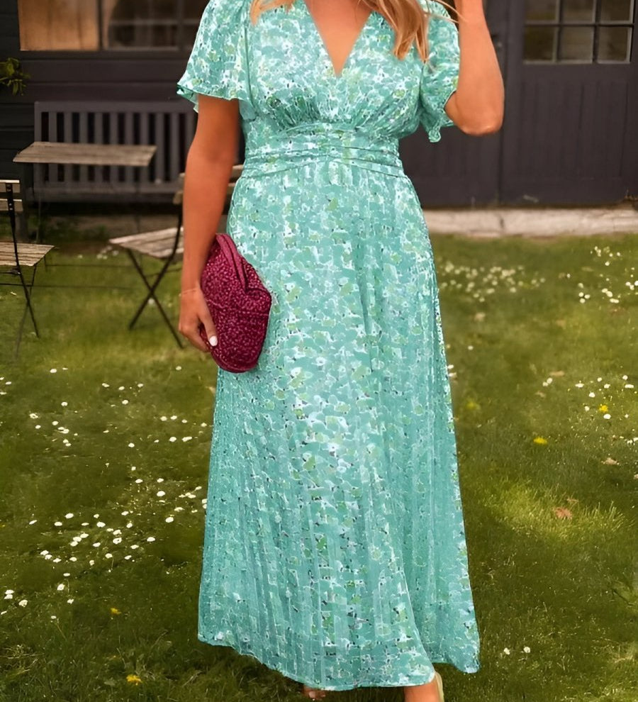 Éabha - Elegant Floral Maxi Dress