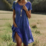 Aoife - Boho Chic Midi Dress