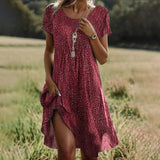 Aoife - Boho Chic Midi Dress