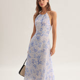 Aobhnait - Midi Dress with Floral Print