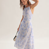 Aobhnait - Midi Dress with Floral Print